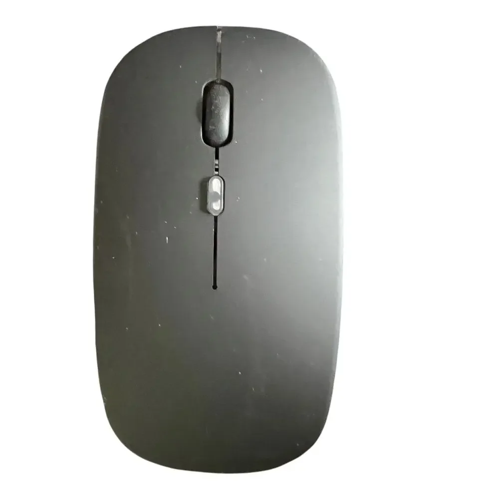 Led Bluetooth Rechargeable Black Wireless Mouse w/ Charging Cord New Open Box